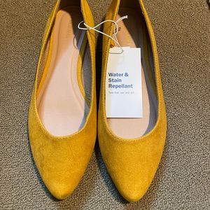 Mustard Yellow Flats - NWT - 7.5